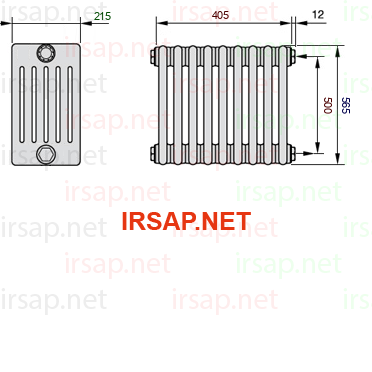 Радиатор IRSAP Tesi 60565/9 T02 CL 01
